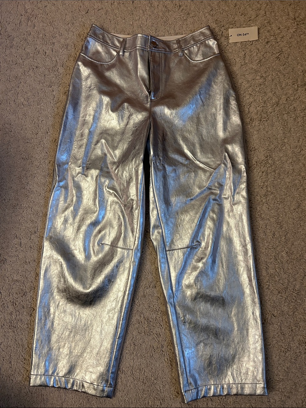 NWT On 34th Sliver Barrel Dress Pants